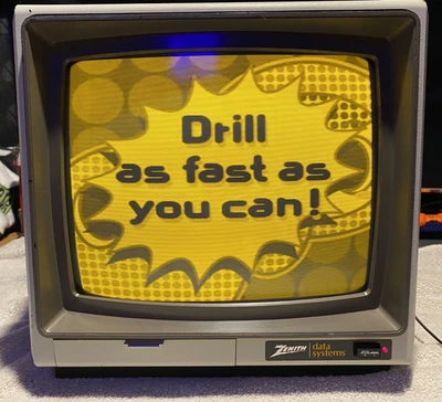 🎅🏼 12" INCH 4:3 RATIO AMBER CRT MONITOR RARE COMPOSITE INPUT VINTAGE COMPUTER - Image 1 of 4