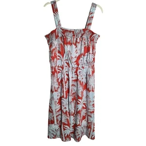 Talbots Oasis Palmen Voile Fit and Flare Kleid Gr. 12 gefüttert Resort Urlaub neu mit Etikett  - Bild 1 von 12