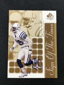 2000 SP Authentic Sign of the Times #MH Marvin Harrison ON-CARD AUTO Gold /88 - Picture 1 of 2