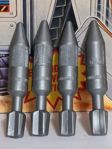 Lot Of 4 Vintage Gi Joe 7000 Jeep Rocket Missle Mortar Shell - Picture 1 of 1