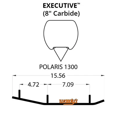 Corredores de metal duro Woodys Executive Series flat-top para 2013-2014 Polaris 800 - Imagem 1 de 2