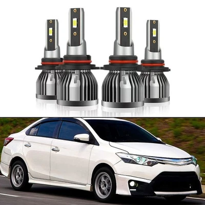 Bright White Light Output 2PCS High Lumen LED Headlights for All Vehicles - Image 1 of 4