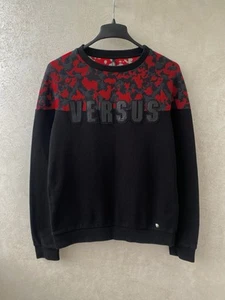 Versus Versace Camo Motif Big Logo Sweatshirt Women’s Size L - Picture 1 of 19