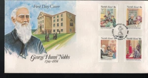 1984 NORFOLK ISLAND CENTENARY DEATH OF REV GEORGE NOBBS FDC - Picture 1 of 1