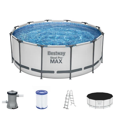 Bestway Swimming Pool ?366x122 Steel Pro MAX Pool Rund Schwimmbecken Modell 2022 - Bild 1 von 4