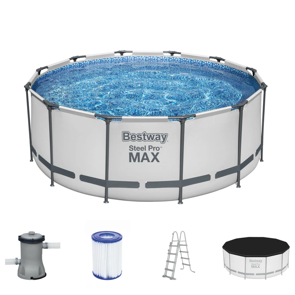 Bestway Swimming Pool ?366x122 Steel Pro MAX Pool Rund Schwimmbecken Modell 2022 - Bild 1 von 4