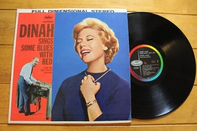 DINAH SHORE - DINAH SINGS SOME BLUES WITH RED LP 12" VINYL VG+ CHEESECAKE - Image 1 of 4