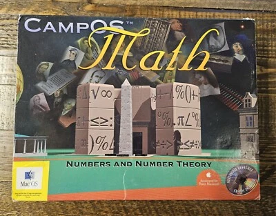 Vintage CampOS Software By Pierian Math Numbers And Number Theory For MAC 1996 - Image 1 of 4