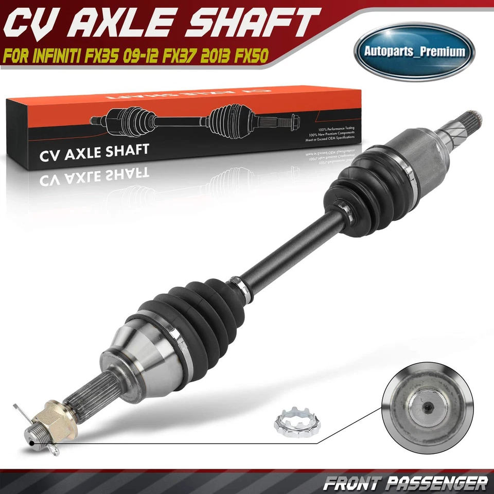 Conjunto de eje CV delantero derecho para Infiniti FX35 2009-2012 FX37 2013 FX50 09-13 Foto 1 de 4