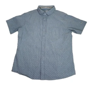Kuhl Provok Short Sleeve Button Up Shirt Men's Size M Light Blue Hiking Outdoor - Picture 1 of 12