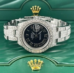 Rolex Datejust Ladies 26mm 9ct Iced Genuine Diamonds Ref. 179174 - Picture 1 of 8