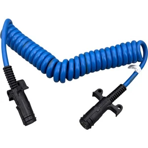 Phillips Industries 19-4710 - Trailer Power Cable Plug - 4-Way, 10', Coiled, - Picture 1 of 9