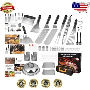 Premium 32PCS Outdoor BBQ Griddle Accessories - Perfect for Camping & Cooking - Picture 1 of 9