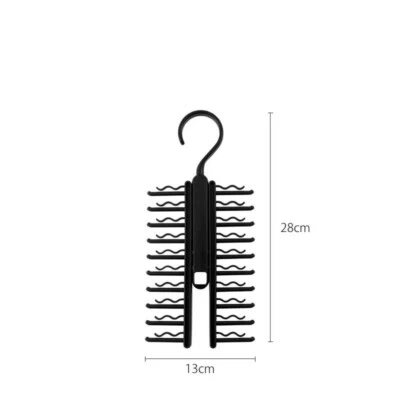 Tie Hanger Rotatable Necktie Storage Rack Wardrobe Organizer 20 Rows Large... - Image 1 of 4