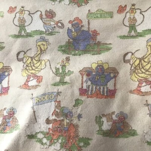 Vintage 1970’s Sesame Street Rodeo Twin Blanket Chatham - Picture 1 of 10
