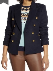 BLAZER HALÓGENO X ATLANTIC PACIFIC DOBLE BOTONADURA AZUL MARINO TALLA 4 - Imagen 1 de 6