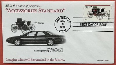 Farrish Jeep Fairfax Advertising Cover Cars Inc. 3020 Antique Car 1894 White  - Image 1 of 2