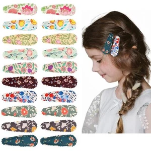 20PCS Toddler Hair Clips Floral Print Non-Slip Snap Hairpins for Girls - Picture 1 of 7