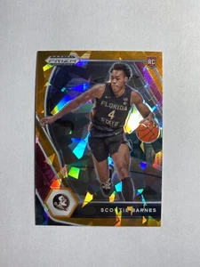 Panini Prizm Draft Picks 2021 Scottie Barnes Orange Cracked Ice #6 RC Rookie - Picture 1 of 3