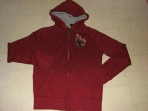 ABERCROMBIE Kids Hoodie Zip Jacket Brick Red  Sz L/XL - NWT $49.50 - Picture 1 of 1