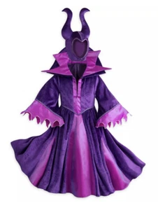 NWT Disney Store Maleficent Halloween Costume Dress & Head Piece Quality Sz 13 - Picture 1 of 7