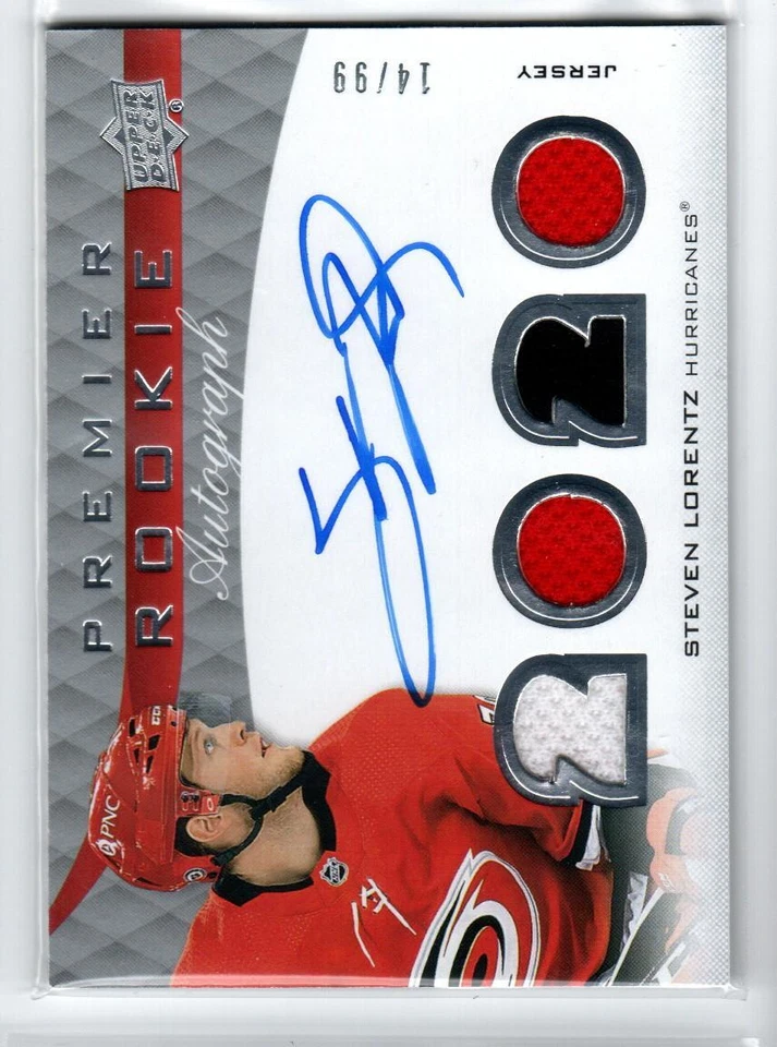 2020-21 Upper Deck Premier Acetate Rookie Jersey AUTO #PRASL Steven Lorentz /99 - Image 1 of 1