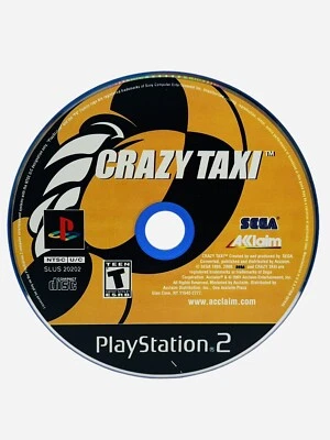 Crazy Taxi Ps2 Game Sony PlayStation 2 Disc Only Sega Arcade Car Racing VTG Fun - Image 1 of 3