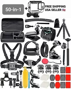 50 pcs + Dive Case For Gopro 13 12 11 10 9 Chest mount Accessory kit Bundle - Picture 1 of 9