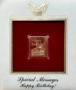 Golden Replicas United States Stamp 1987 Special Messages Happy Birthday! - Picture 1 of 3