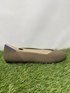 Rothys The Flat Portobello Ballet Flat Shoes Taupe Brown Rothy's Womens Size 8.5 - Picture 1 of 8