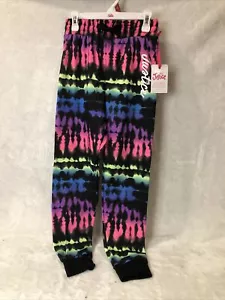 JUSTICE Girls Colorful Tie Dye Fleece Joggers Sweatpants Size Medium (10) NWT - Picture 1 of 4