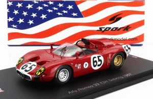 1/43 SPARK-MODEL - ALFA ROMEO - 33 SPIDER TEAM AUTODELTA N 65 12h SEBRING US314 - Foto 1 di 1