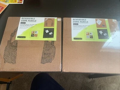 Reversable Cork Panels Cork Or Foam. (2) Packs Contains (2) Each - Image 1 of 4