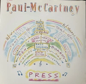 PAUL MCCARTNEY - Press / It’s Not True 45 RPM single 1986 US Capitol press w/ PS - Picture 1 of 2