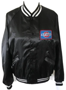 King Louie Blue Streak Vintage L 44-46 Black Pro Fit Satin Snap Jacket - Picture 1 of 10