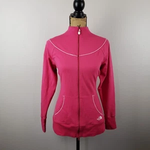 Felpa giacca full zip The North Face donna L rosa caldo collo ad imbuto - Foto 1 di 10