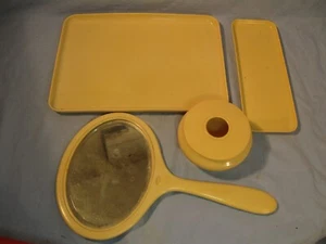 Vintage Zelluloid Elfenbein Py-Ra-Lin Kommode Set - Bild 1 von 17