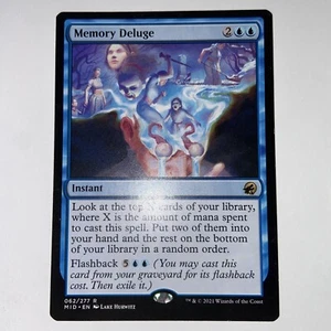MTG Memory Deluge Innistrad: Midnight Hunt 062/277 Regular Rare - Picture 1 of 6