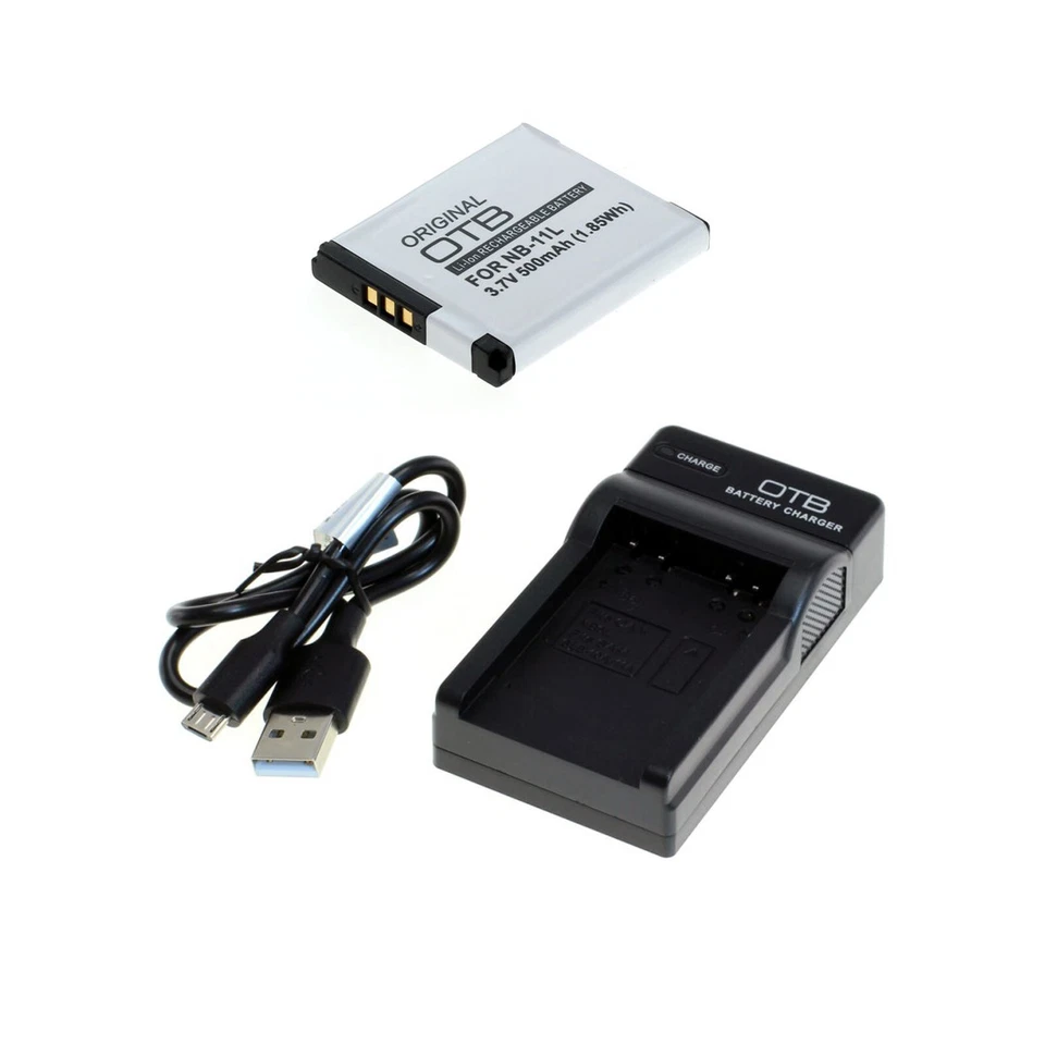 PATONA, OTB Akku und USB Ladegerät für Canon Powershot A2300 A2400 IS A2500 A2600 A3400 IS