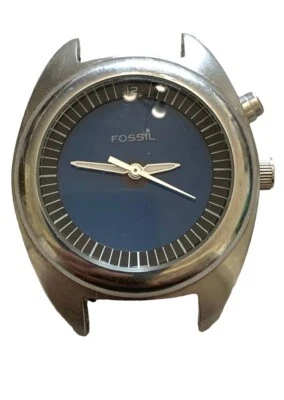 Reloj de Buceo Azul Fósil Retroiluminación 100M Res Agua Inoxidable Nuevo Batt Necesita Banda Foto 1 de 4