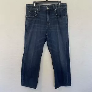 TOMMY BAHAMA Men's Classic Fit Boot Cut Cotton Tencil Denim Blue Jeans 34/26 - Picture 1 of 15