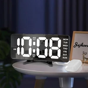 6.5-inch Digital Clock Small Digital Alarm Clock Lightweight Digital Calendar... - Picture 1 of 7