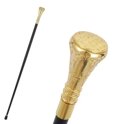 Bastón dorado, bastón de mano de moda de lujo para hombre - 90 cm Foto 1 de 4