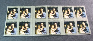 US Stamp Booklet Pane Scott# 4570a Madonna & Child  2011 MNH H372 - Picture 1 of 1