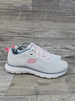 Skechers Flex-Lite Appeal 5.0 Women's Size 10 White Pink Running Sneakers Shoes - Image 1 of 4