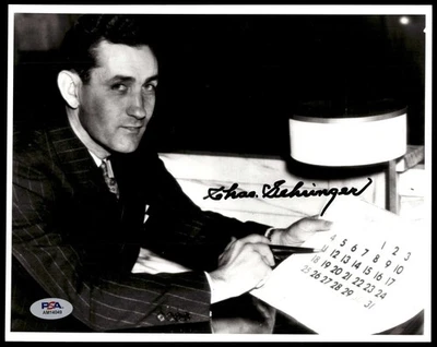 Charlie Gehringer 8 x 10 Photo Signed Auto PSA/DNA Authenticated Tiger ID:452290 - Image 1 of 4