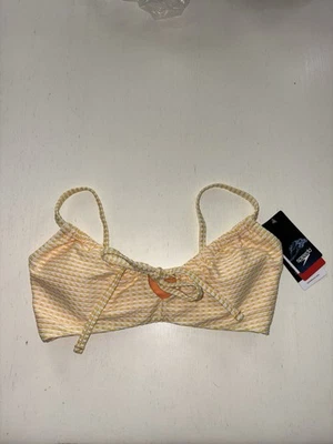 Speedo Swimsuit Bikini Top Adjustable Square Neck | Summer Yellow Small - Image 1 of 3