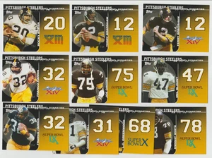 PITTSBURGH STEELERS 2008 Topps DYNASTIES Complete 10 Card Team Set RARE FIND - Picture 1 of 1