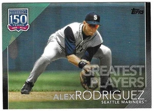 Alex Rodriguez 2019 TOPPS MLB GREATEST PLAYERS CARD GP-16 Mariners SP/299 silver - Picture 1 of 2