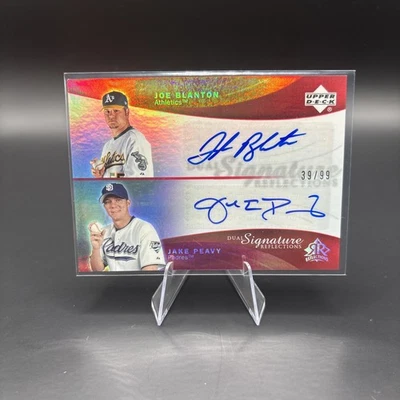 2005 Upper Deck Dual Sig Reflect Joe Blanton & Jake Peavy  Auto 39/99 JPJB ⚾️ - Image 1 of 2